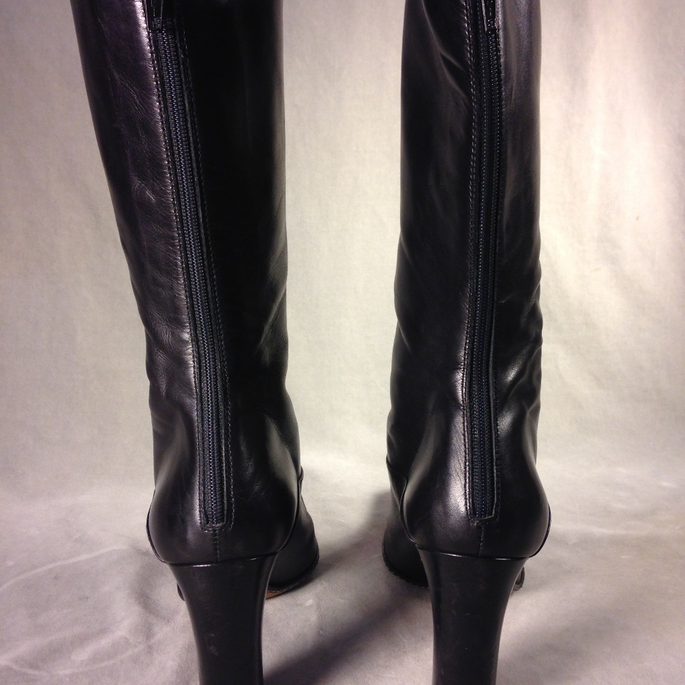 Jil Sander Black Leather Boot - Picture 3 of 5